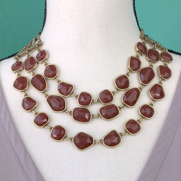 Lucky Brand Jewelry - Lucky Brand Layered Faceted Stones Necklace